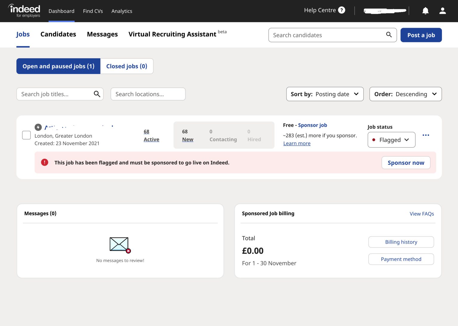 this-job-has-been-flagged-and-must-be-sponsored-to-go-live-on-indeed